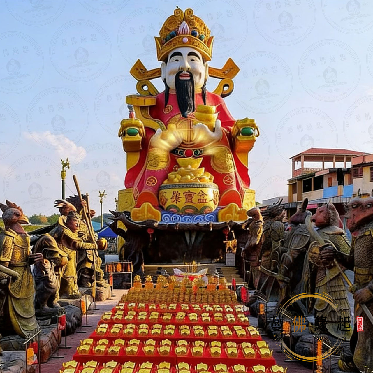 正月初五 • 迎紅財神招財盆