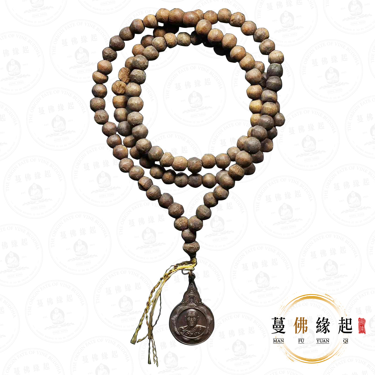 龍婆烏達瑪 • 2523 • 「ไม้โพธิ์」菩提靈木108念珠