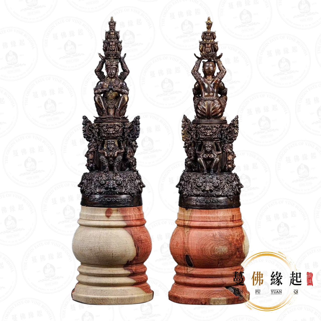 龍婆通/帕阿贊敦 • 2568 • 旭柯唷古-布查庫供奉型(黃銅薰黑)