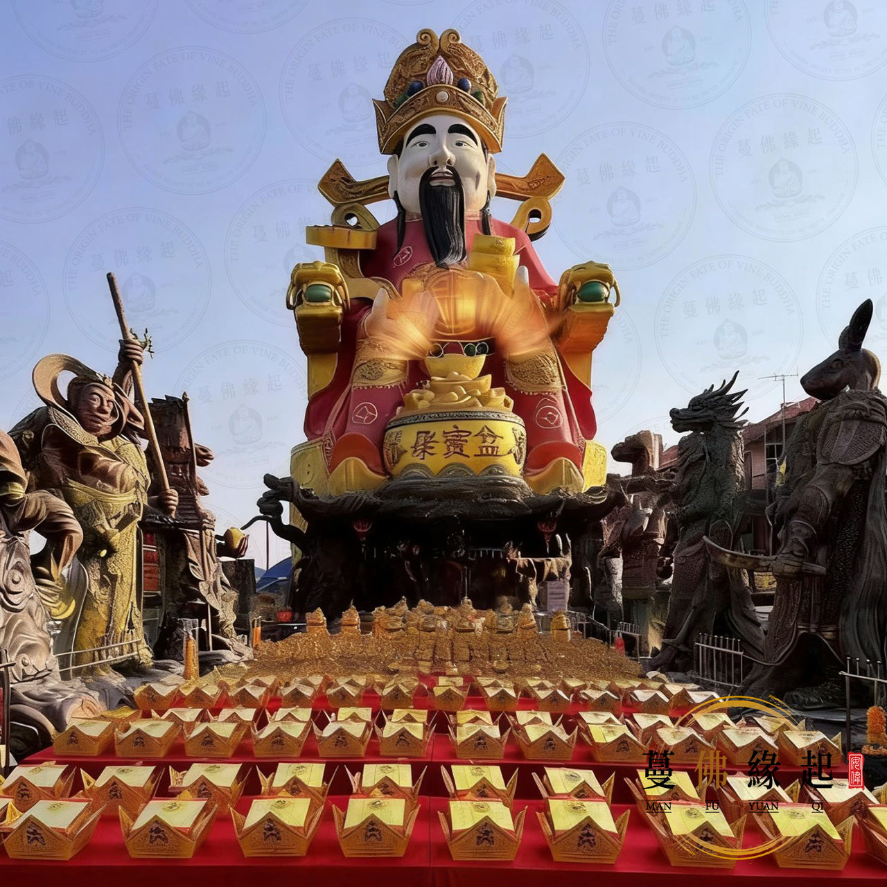 正月初五 • 迎紅財神招財盆