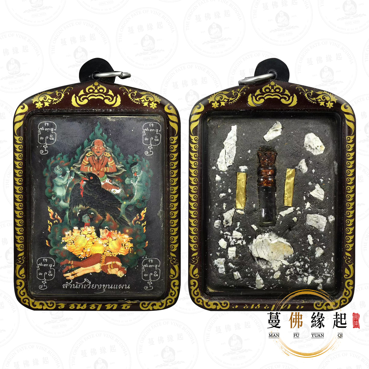 阿贊wiang • 2568 • “กาตอมผี”瓷面烏鴉尋靈（ong kru師傅版）