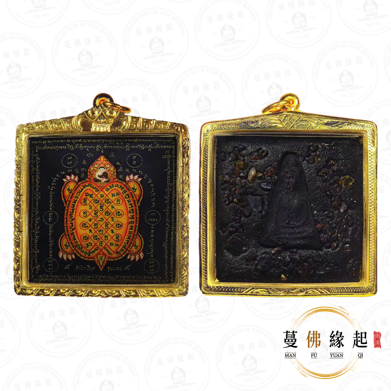 阿贊wiang • 2568 • “ล็อกเก็จพญาเต่า”瓷面帕亞道財龜