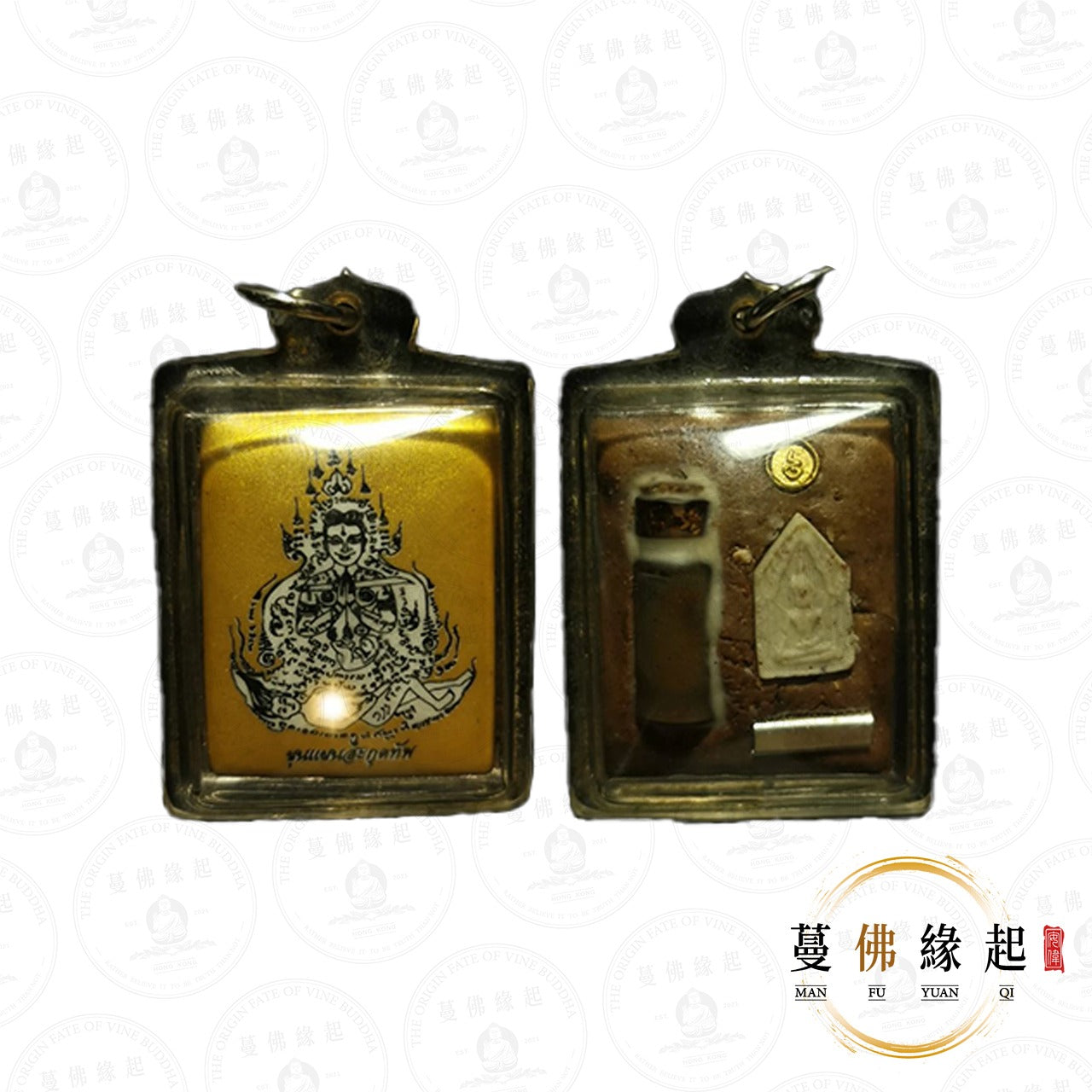 阿贊傍蝕 • 一期 • 原版坤平坐女瓷面locket